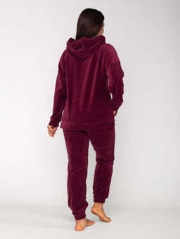 Костюм женский велюровый Аиша бордо - Domtrik Домашний трикотаж фото 7