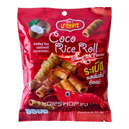 Кокосовые роллы из рисовой муки со вкусом Креветки Kaset, Таиланд, 40 г Акция