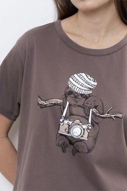 ФУТБОЛКА ЖЕНСКАЯ арт. 5501W-20247.3H-137.1281 - Almando melado фото 3