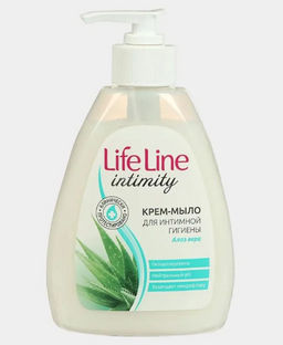 LIFE LINE жидк.крем-мыло д/инт.ухода 280гр Алоэ