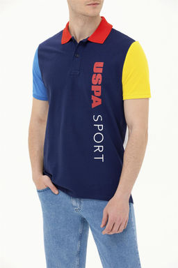 U. S. Polo Assn Мужская темно-синяя футболка с воротником-поло - U.s. polo assn фото 13