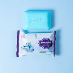 Jigott Мыло-скраб для лица и тела с экстрактом черники / Blueberry Scrub Soap, 150 г