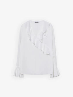 Однотонная блузка B2976/moriviz - Emka фото 5