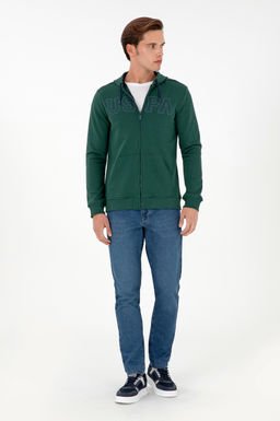 Мужской темно-зеленый свитшот - U.s. polo assn фото 4