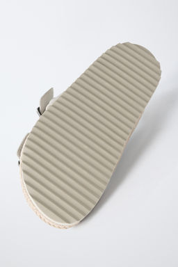 SANDALIA HEBILLAS PIEL / Blanco Crudo - Zara фото 7