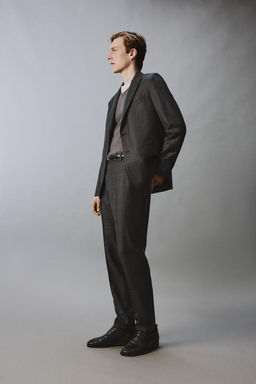 BLAZER TRAJE CUADROS 100% LANA / Marengo vigor? - Zara фото 4