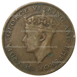 Монета 1 цент 1945 года Британский Гондурас