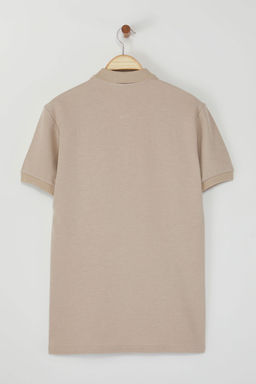 Siyah Regular/Normal Kesim Kal?n Dokulu Etiket Detayl? TMNSS25PO00002