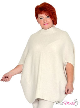 Туника-пончо Модель №1430 размеры 44-84 - Plusmoda фото 4