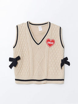 Bisiklet Yaka K?z Bebek Triko S?veter