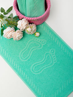 Полотенце махровое Ножки р.35*60 Мята