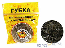 Губка металлическая ЛАДУШКИ д/мытья посуды