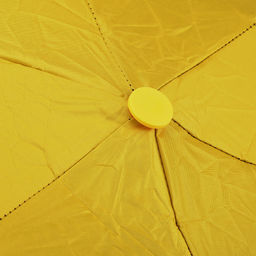 Зонт-мини механический Палитра UPF50+ ткань эпонж (полиэстер) + черное УФ-покрытие, 6 лучей, д/купола 90см, 5 сложений, 18см в сложенном виде, механизм против ветра, ручка с покрытием soft-touch, цвет желтый, 218гр (Китай) - Домашняя Мода фото 5