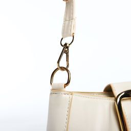 Сумка-багет на молнии, цвет белый - Simaland фото 5