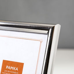 Фоторамка пластик 10х15 см 177 серебристый