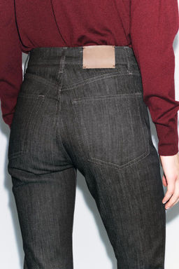 ZW COLLECTION HIGH-WAIST BOOTCUT CROPPED JEANS - Zara фото 34