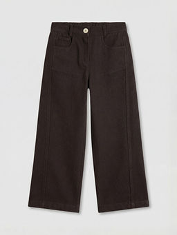 Regular Fit K?z ?ocuk Gabardin Pantolon