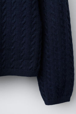 CABLE KNIT CARDIGAN - Zara фото 4