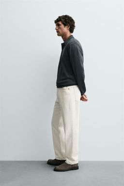 BASIC TEXTURED POLO SHIRT - Zara фото 4