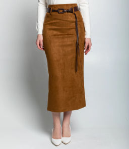 Юбка #КТ335 (1), коричневый