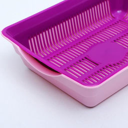 Туалет глубокий с сеткой 36 х 25 х 9 см, розовый/пурпурный - Simaland фото 6