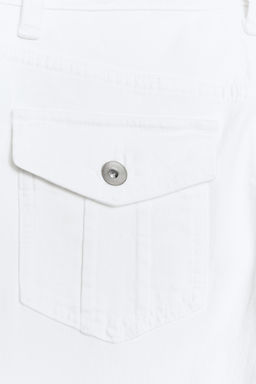 JEANS TRF BOOTCUT TIRO BAJO / Blanco - Zara фото 9