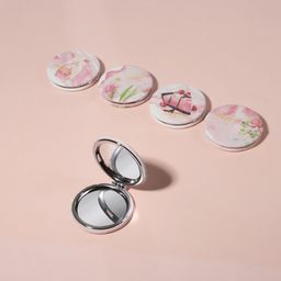 Зеркало складное BEAUTY, с увеличением, d 7 см, рисунок МИКС