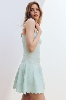 Vestido de punto con falda acampanada - H&m фото 2