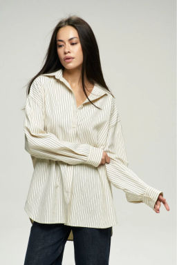 Рубашка Classic в полоску Milk
