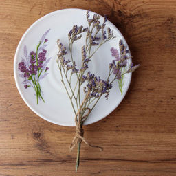 Блюдце / GB220/GD55-6A (7131-2) / Букет лаванды - Галеонтрейд фото 2
