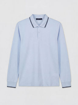 Polo Yaka Uzun Kollu Pike Erkek Ti??rt