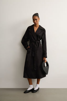 Тренч двубортный с поясом - Mollis фото 2