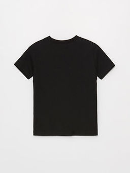 Bisiklet Yaka K?sa Kollu Atat?rk Bask?l? Erkek Bebek Ti??rt - Waikiki фото 2