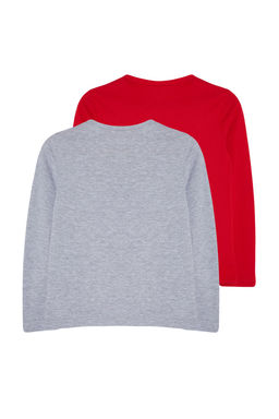 Lacivert*001 K?z Cocuk Duz Basic Bisiklet Yaka Pamuklu Orme T-Shirt TKDAW25TS00000 - Trendyolmilla фото 23