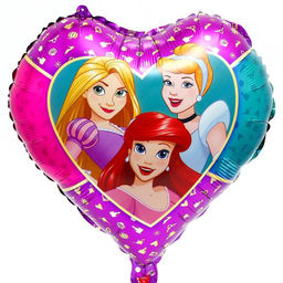 Цена за 3 шт. Шар воздушный «Белоснежка, Рапунцель и Ариэль», 18 дюйм, фольгированный, Принцессы