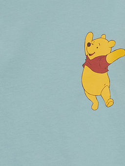 Bisiklet Yaka K?sa Kollu Winnie the Pooh Bask?l? Erkek Bebek ?ortlu Pijama Tak?m? - Waikiki фото 3