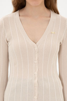 Kad_n Krem Basic Triko H_rka Sepette S_rpriz _ndirim - U.s. polo assn фото 6