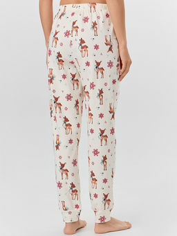 Комплект женский домашний бежевый с принтом оленей - Mark formelle фото 7