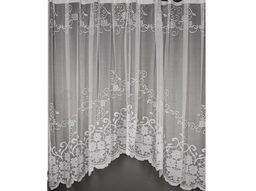 04С1997-Г50 ЗАНАВЕСКА ДЛЯ КУХНИ белый 1.65*3.05м