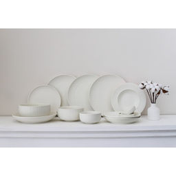 Тарелка Magistro Line, d=20.5 см, фарфор, белая  фото 5