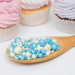 Посыпка кондитерская Жемчуг, бирюза, серебро, 50 г - Simaland фото 2