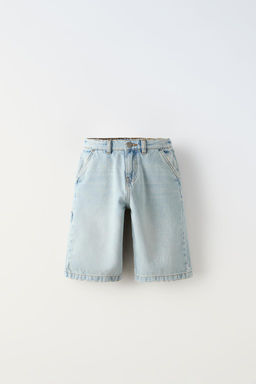 DENIM CARPENTER BERMUDA SHORTS
