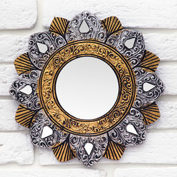 Панно зеркальное «Цветок», 30×1×30 см