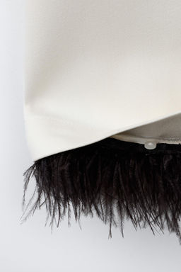 DRESS WITH DETACHABLE FEATHERS - Zara фото 5