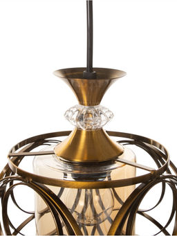 Светильник потолочный BayerLux Mathilda, 1×40 Вт, Е27, латунь, 14×14×29 см