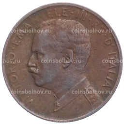 Монета 1 чентезимо 1914 года Италия