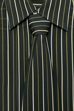 ZW COLLECTION STRIPED FLOWING SHIRT WITH TIE - Zara фото 7