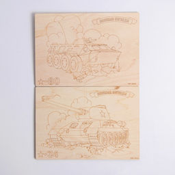 Досочки для выжигания Боевая техника