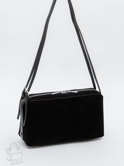 Сумка женская кожаная 6060L black Polina&Eiterou в Новосибирске