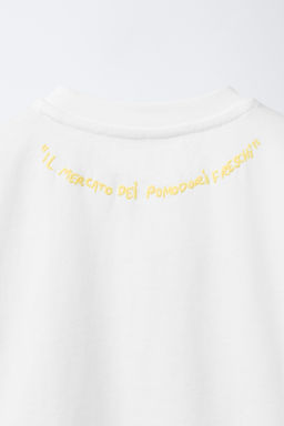 CAMISETA PARCHE TOMATES / Blanco roto - Zara фото 4
